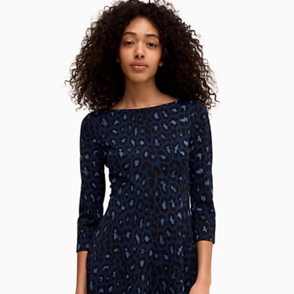 Kate Spade Brooke Street Leopard Ponte Dress